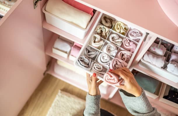 organizing clothes